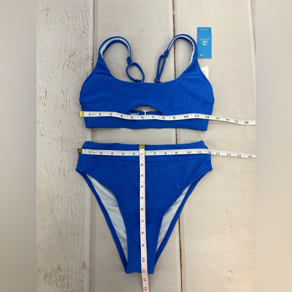 NWYTBikini Set for Women Two Piece Bathing Suits High Waisted Square Neck Cutout - Picture 12 of 17
